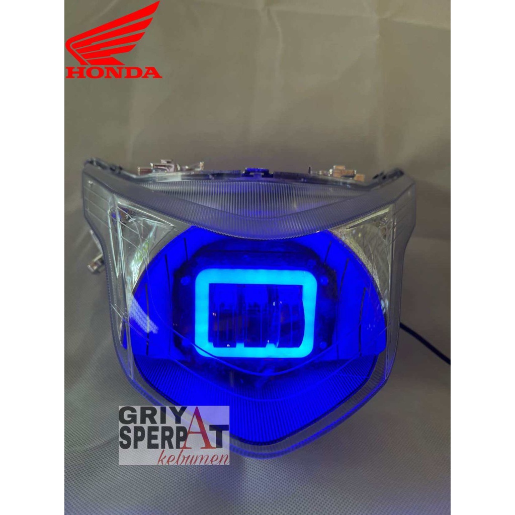 LAMPU DEPAN BEAT POP  LED SUPER TERANG