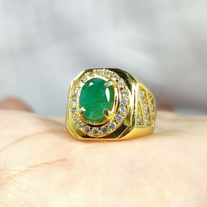 BATU EMERALD BERYL (ZAMRUD COLOMBIA) ASLI NATURAL TOP QUALITY