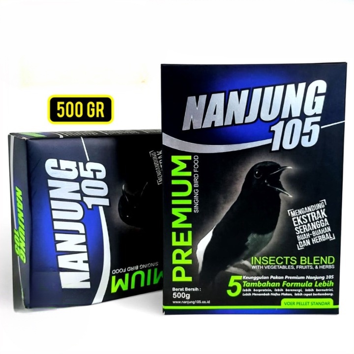Pakan Makanan Burung Murai Kacer Voer Nanjung 105 Ebod Jaya 500 gram