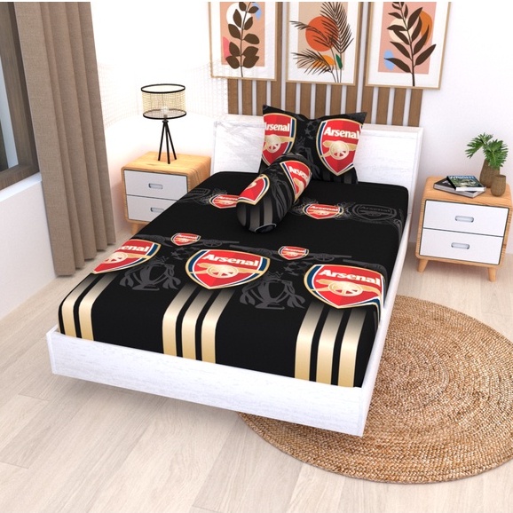 Sprei Valenita Ukuran 90 120 140 160 180 Motif Bola ArsenalI
