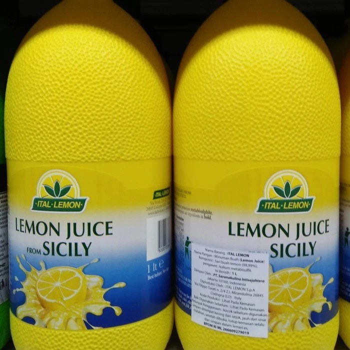 

ITAL LEMON JUICE SICILY 1 LITER