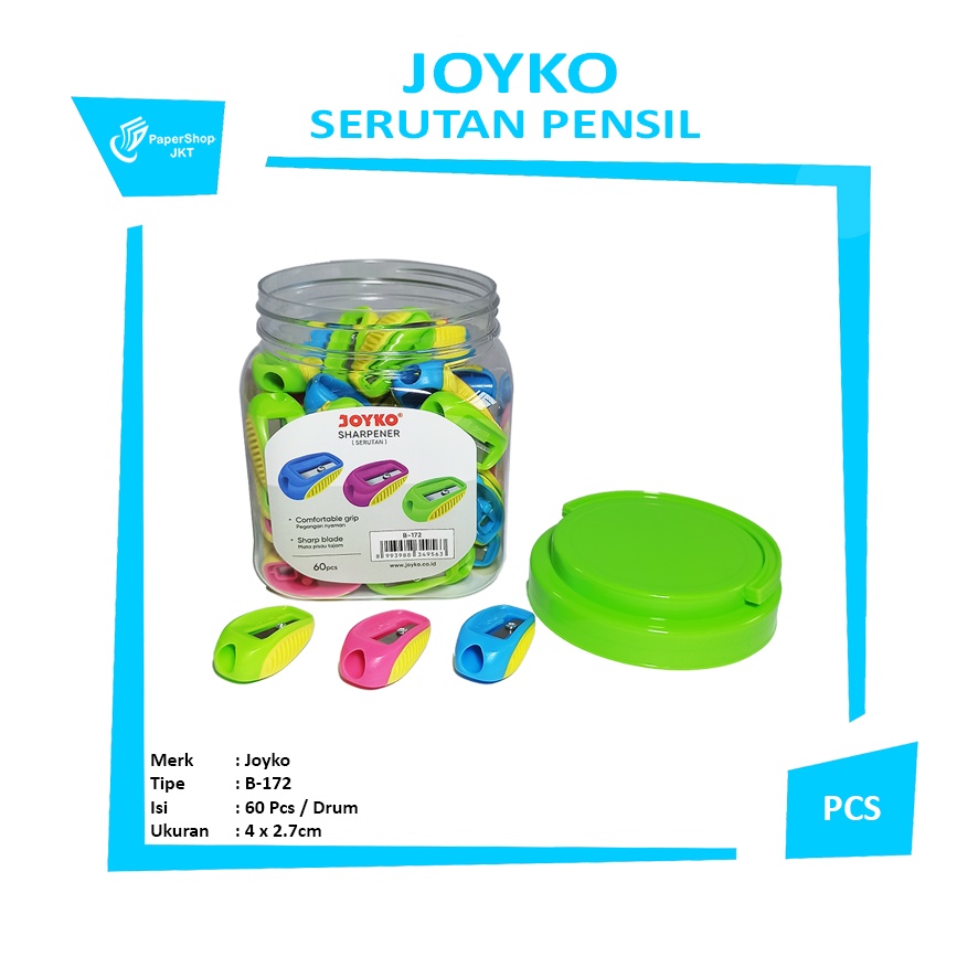 

Joyko - Rautan Pensil Sharpener B-172 - Pcs