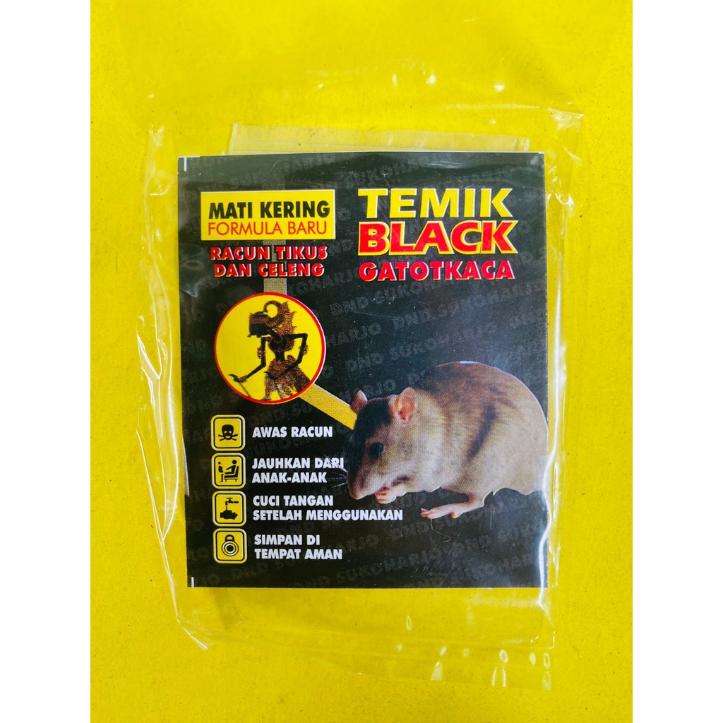 TEMIK BLACK GSTOTKACA 15G COBRA Racun Tikus dan Celeng