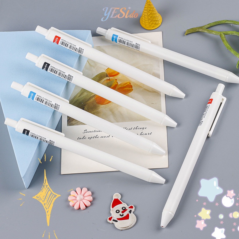 

COD✨ Pena Gel Sederhana Cepat Kering 0 5 Mm Ujung Pena ST Tipe Tekan Pena Hitam Pena Khusus Untuk Ujian Siswa-YES