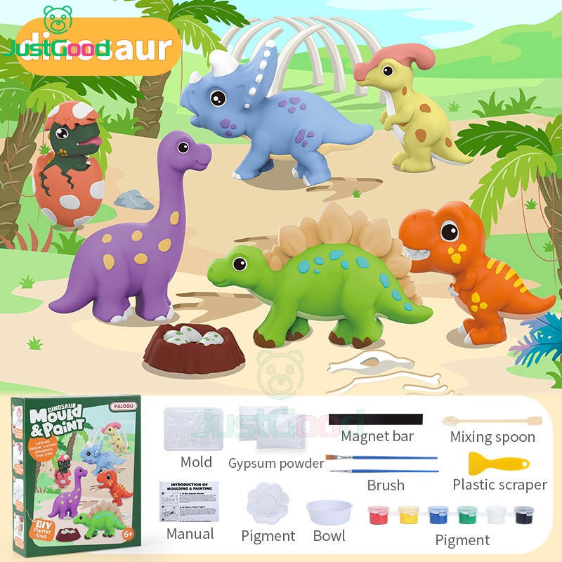 

Plaster Painting Kit Mould & Paint DIY Plaster Mainan Anak Diy Seni Menwarnai Gipsum Gypsum 6 Varian