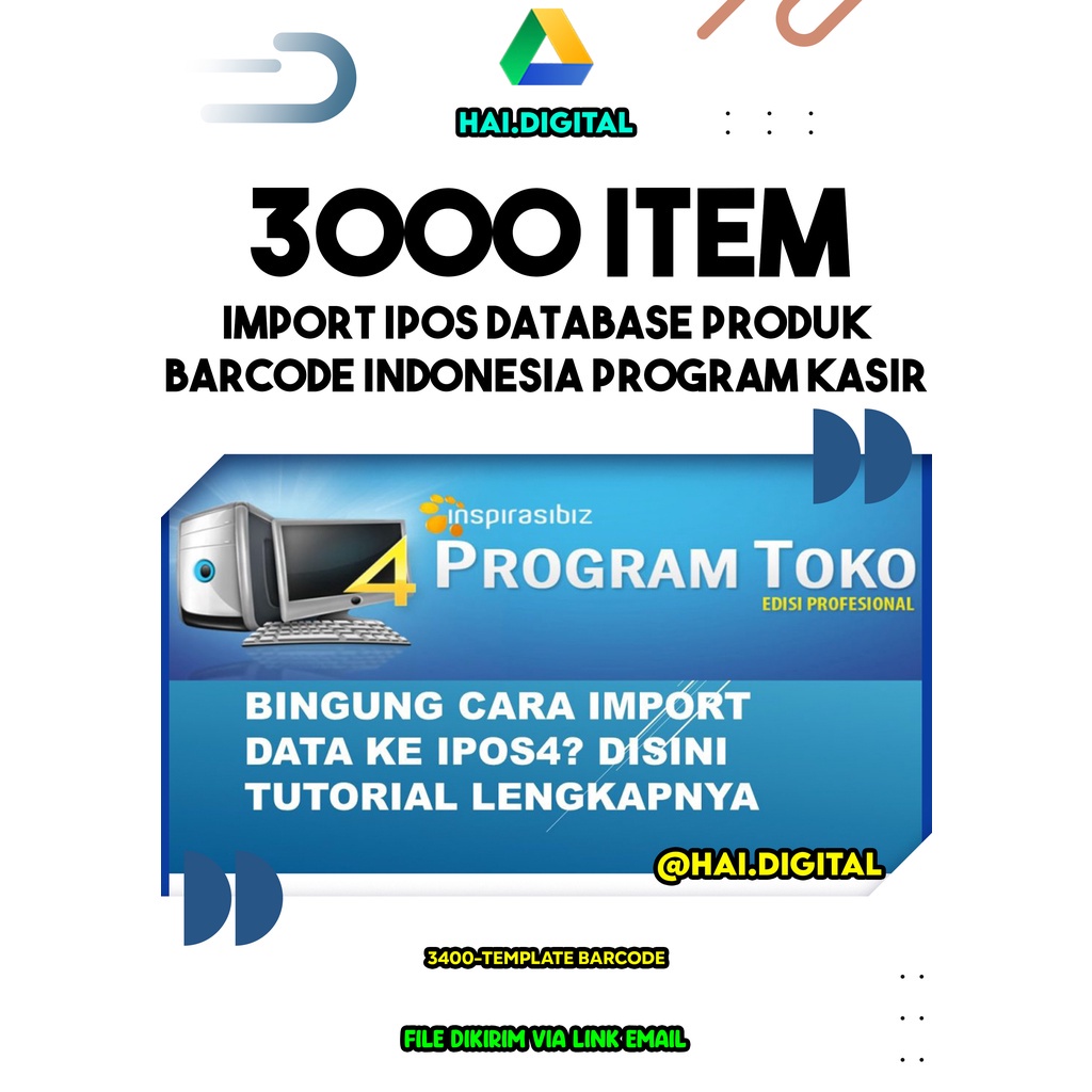 3400 Import Item IPOS 4 Database Produk Barcode Indonesia Program Kasir Toko POS