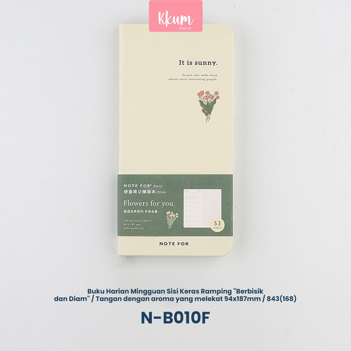 

MURAH- Notebook weekly monthly planner/ Journal book aesthetic/ Slim notebook - Stray Birds- 1.2.23