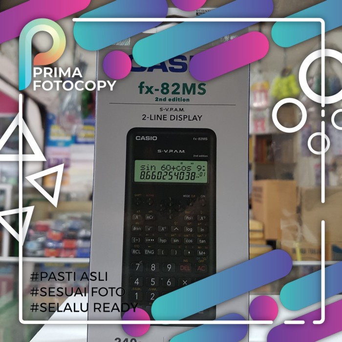 

Kalkulator Casio FX-82MS Version 2 S-V.P.A.M Original | Garansi Distributor Resmi ASABA