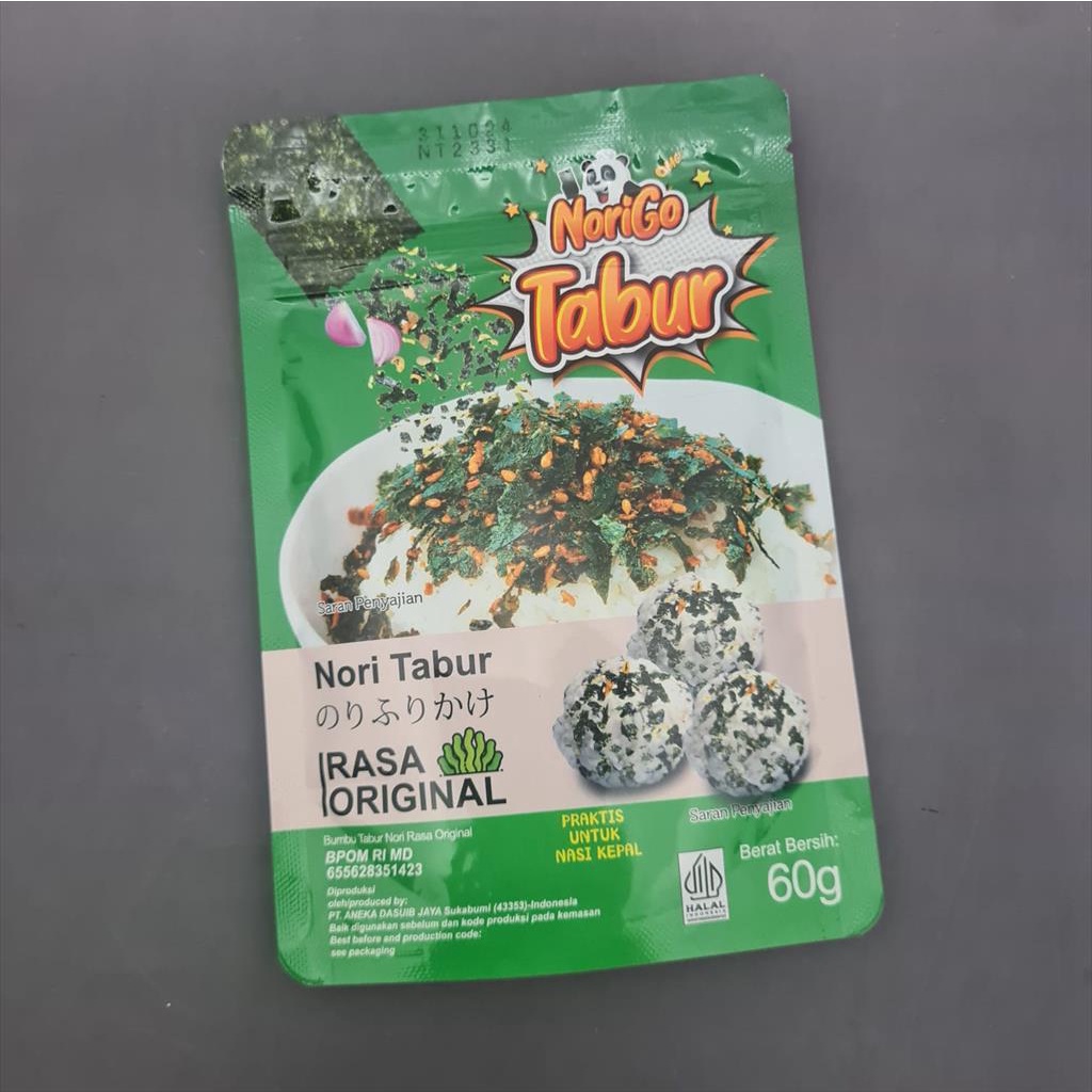 

Nori Tabur Seaweed Rumput Laut Panggang ( Rasa Original ) 60g