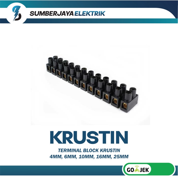 Terminal Blok Block Rustin Plastik 4mm