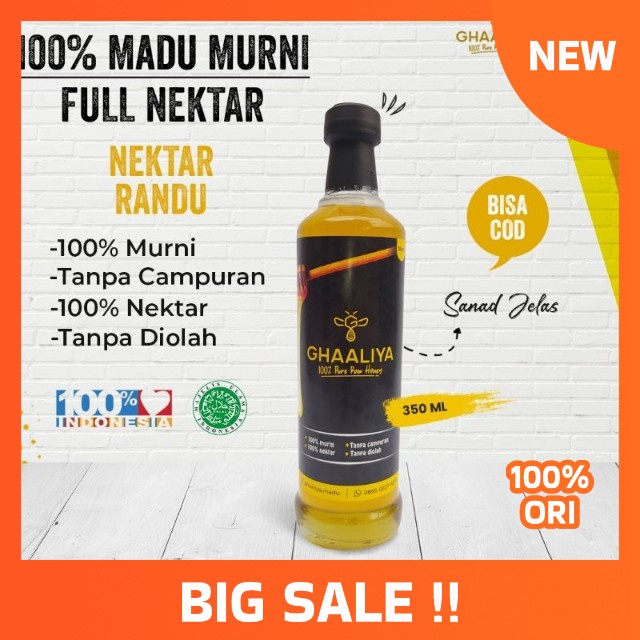 

Madu Asli Nektar Randu Murni 100% Tanpa Campuran