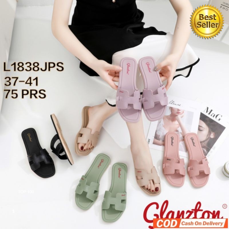 Sendal Jelly Karet Teplek Glanzton L1838 / 8352 VEROTINO
