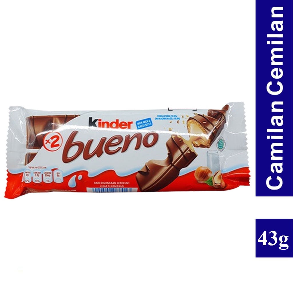 

Kinder Bueno Wafer Biskuit Creamy Chocolate 43 gr