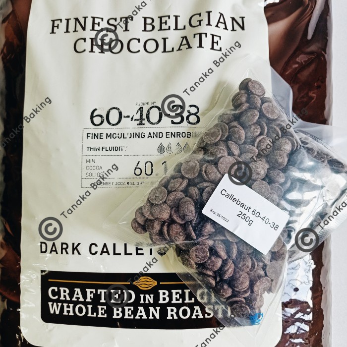 

[Big Sale] REPACK Callebaut Dark Chocolate Callet 60-40-38 60,1% 250 gram