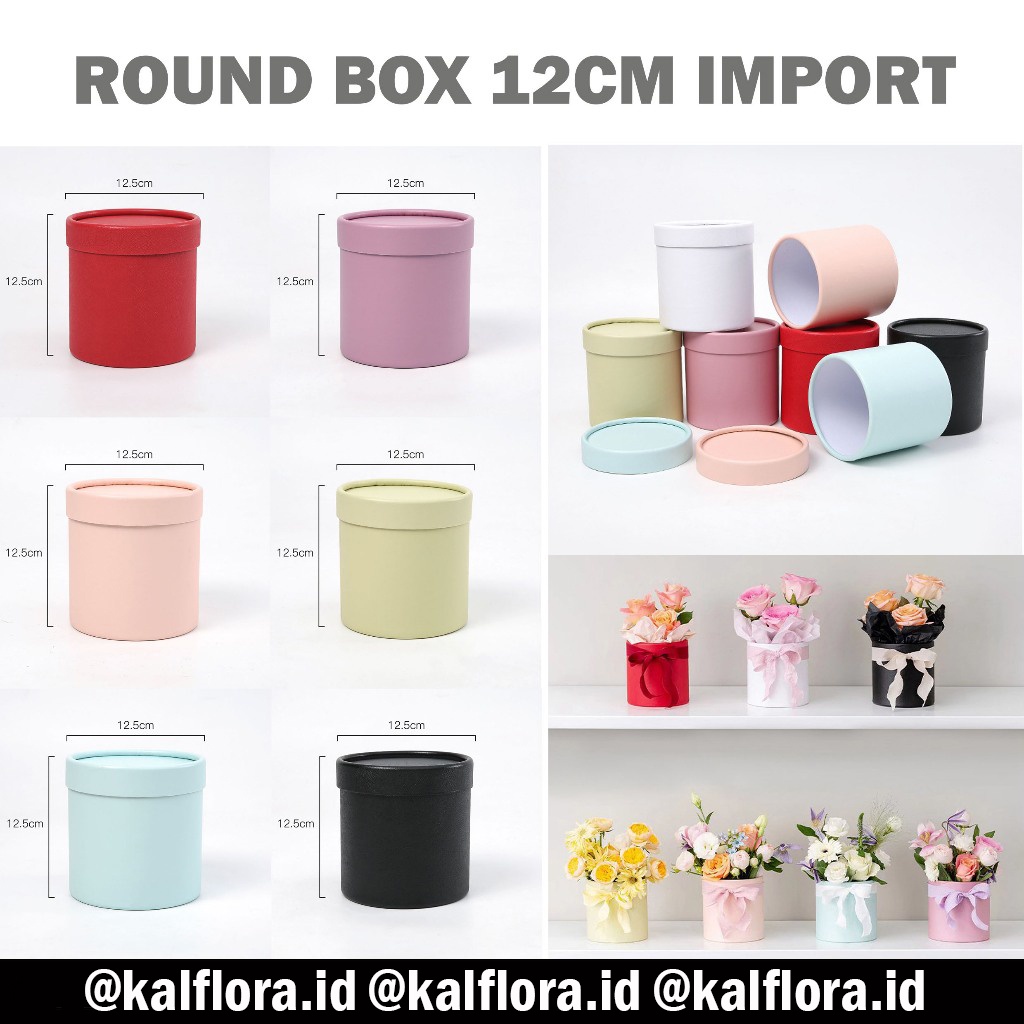 

Box Import 12cm Round Box Bloom Box