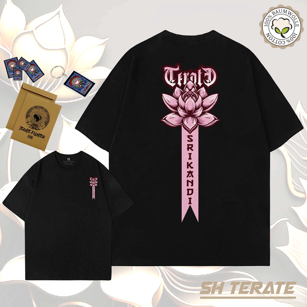 Kaos  PSHT Setia Hati Terate SRIKANDI PITA PINK Kaos PSHT 1922 Raja tega Srikandi SH