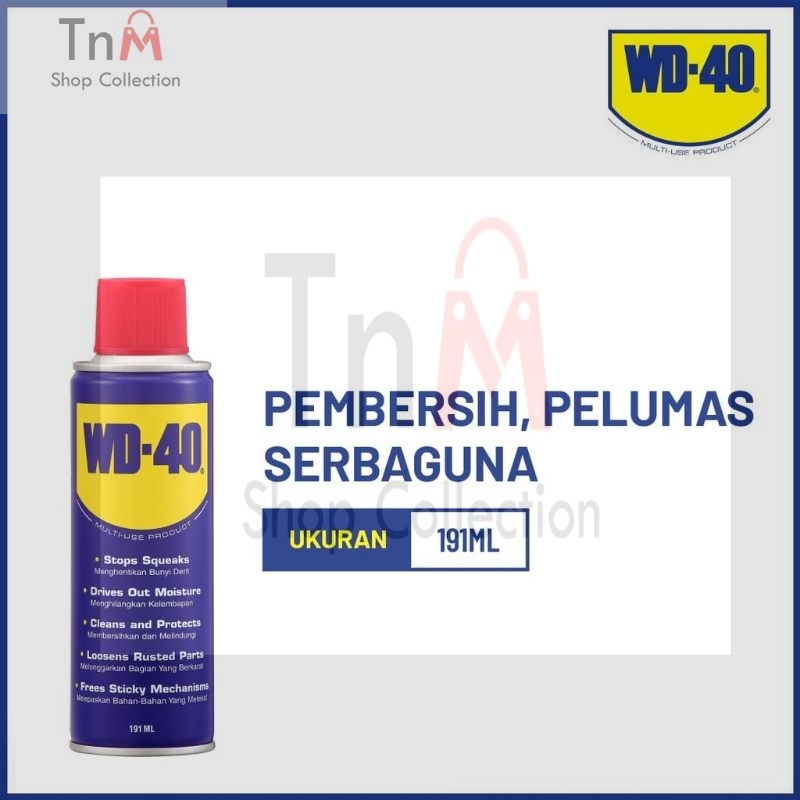 wd40 191ml cairan anti karat lubricant wd-40 191ml kaleng kecil wd 40