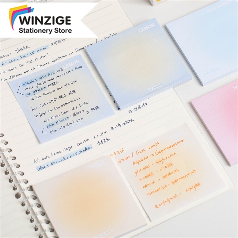 

Winzige 50 lembar sticky notes lucu pastel kertas memo alat tulis Untuk Kantor Sekolah