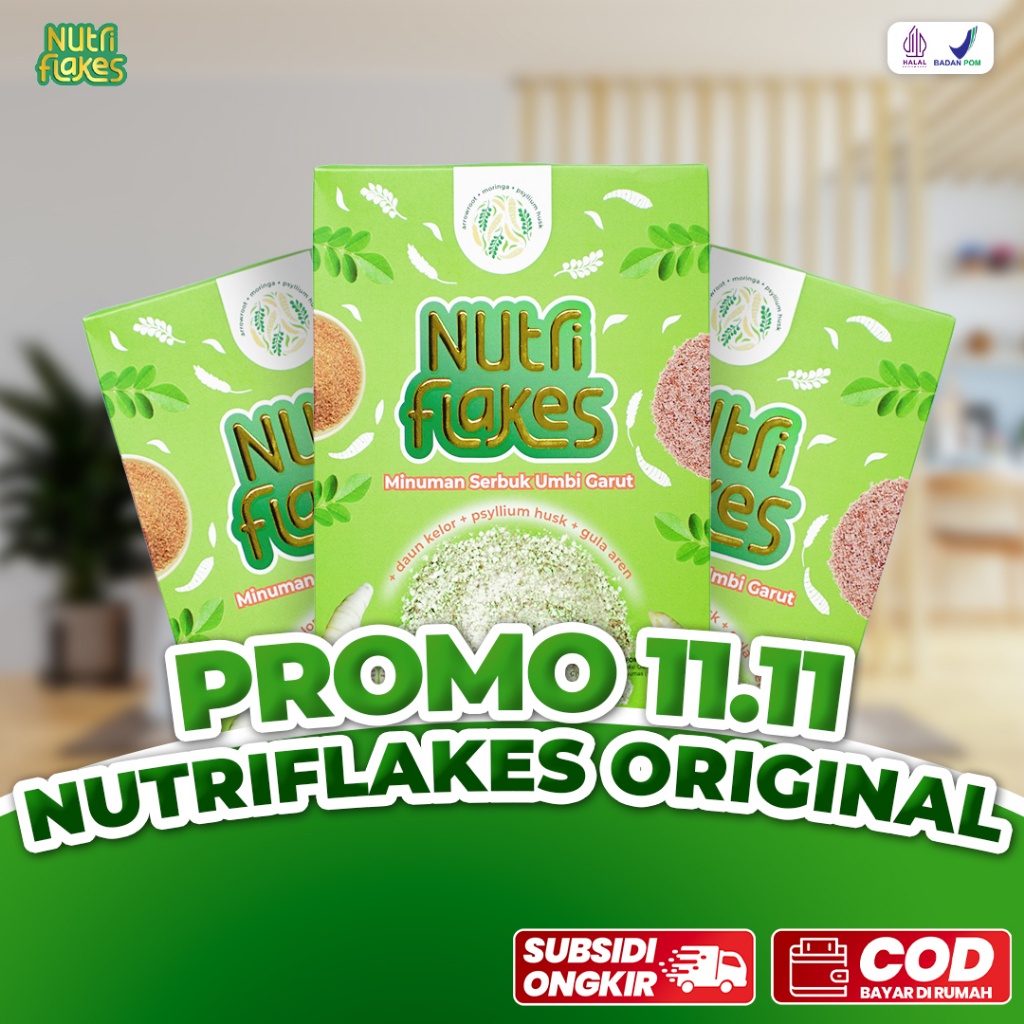 

100% ASLI 11.11 Nutriflakes 1Box Original Isi 280gram Per Box