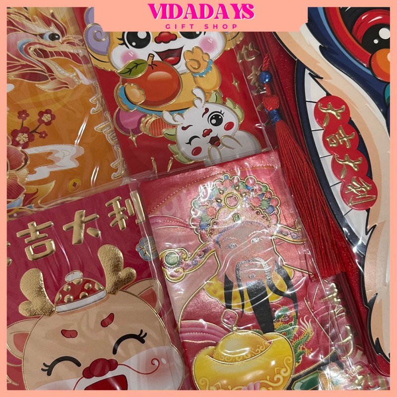 

VIDADAYS [6PCS/PACK] ANGPAO IMLEK SHIO NAGA 2024 HONG BAO