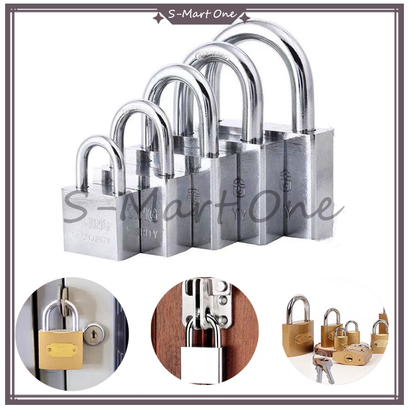 gembok stanless anti karat /Gembok Putih Anti Rust Anti Maling Anti Cut/Gembok Putih /Gembok Pintu/A