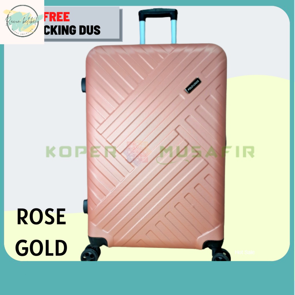 KOPER UKURAN BESAR / Koper Hardcase ABS POLO CAVALLO/POLO LOUIS 6171 28 INCH ROSE GOLD KOPER JUMBO K
