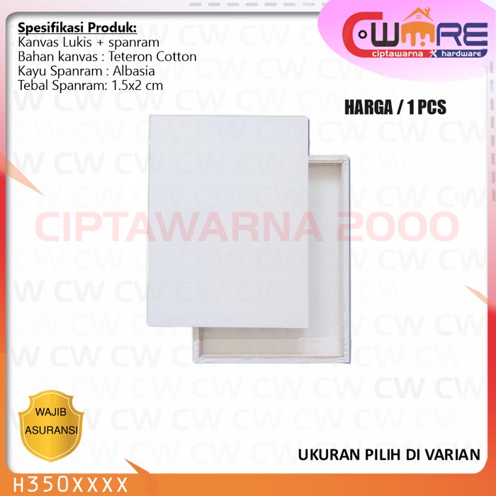 

Kanvas Media Lukis basic Canvas Painting Board Putih 20 x 20 cm 20 x 30 cm