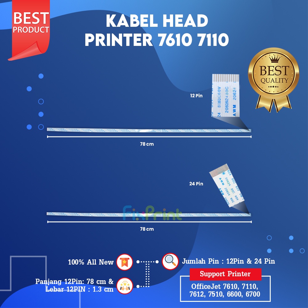 Kabel Flexible Head HP 7610 7110 7612 Cable Printhead 7510 6600 6700 Kabel Flexible Head HP7610 7110