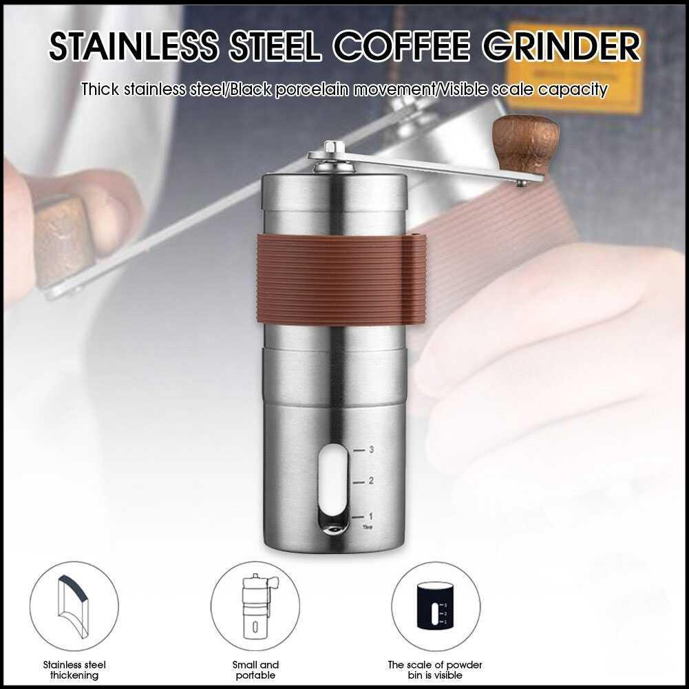 

ALOCS Alat Penggiling Kopi Manual Coffee Grinder Adjustable - ZX-A65