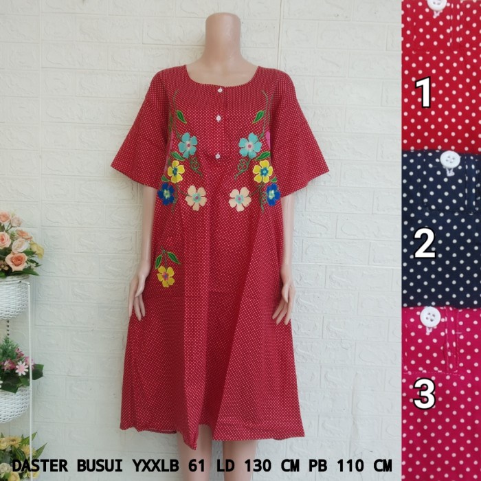 Daster Katun Bordir YUNYUN Size XXL (YXXLB)