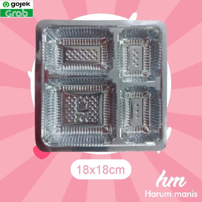 

Mika Plastik Sekat Kardus Nasi 18x18cm