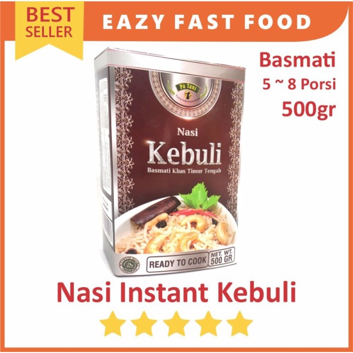 

Nasi Instan Kebuli Basmati India Instant Makanan 500gr 5 - 8 Porsi