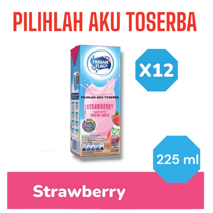 

Susu Frisian Flag STRAWBERRY 225 ml - ( HARGA 12 pcs )