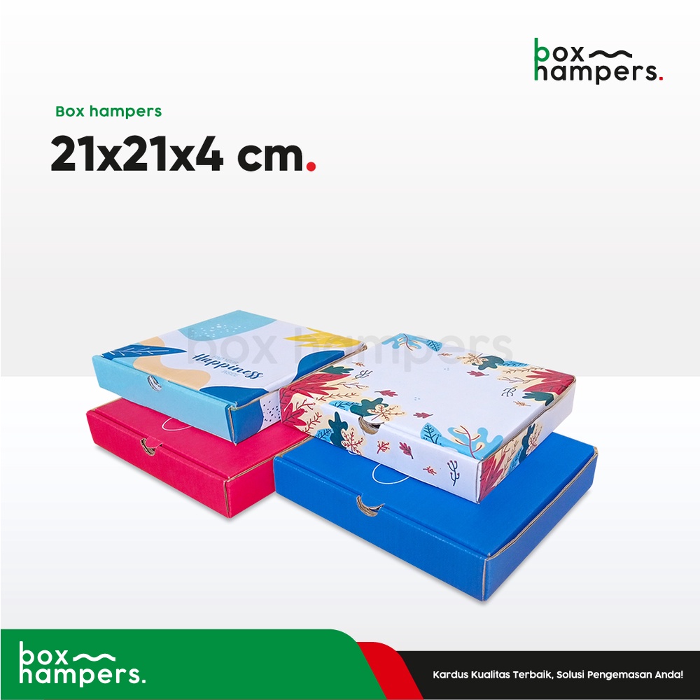 

Box 21x21x4 cm LD (Brownis ) Kardus/Karton/Hampers/Gift/Boxkecil/Boxmini/Kardusmini/Karduskecil/Ied/Iedmubarak/Fitri/Lebaran/Parcel/tinggi4