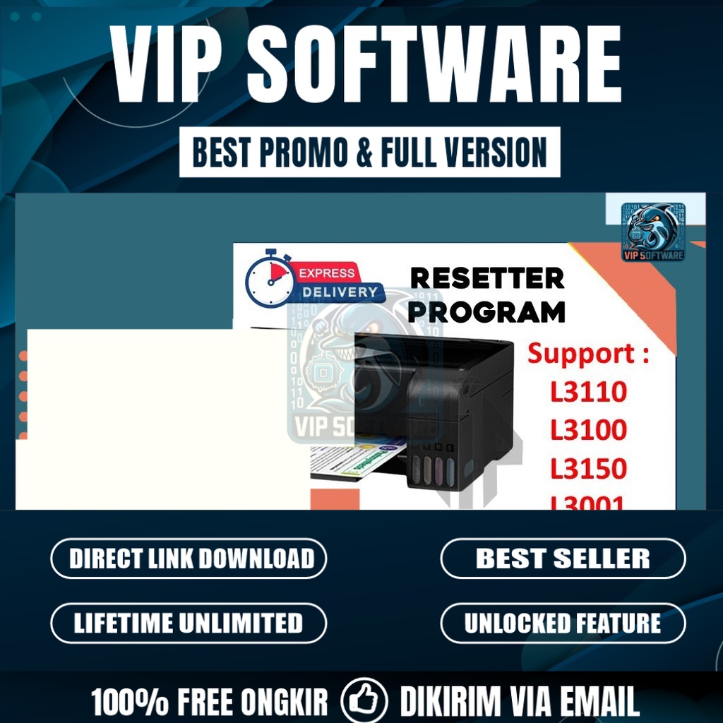 Resetter Epson L3110, L3100, L3150, L3001 dan Cara Menggunakannya |  Reset Printer Epson