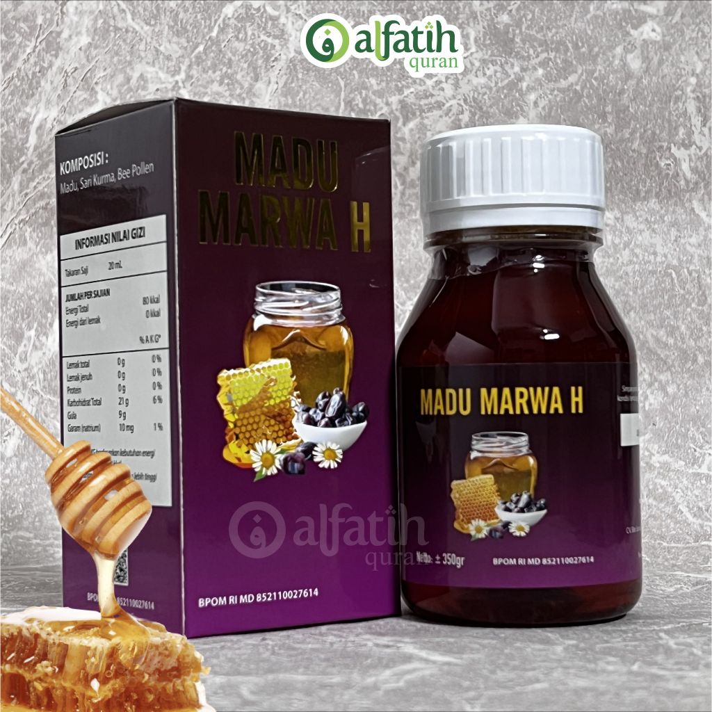 

Madu Sari Kurma Bee Pollen Marwa H New Ibu Hamil 350 gram