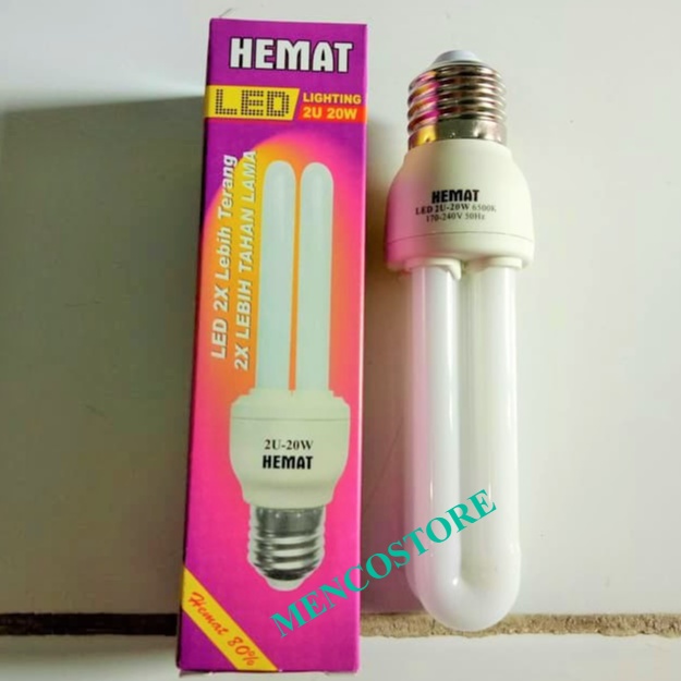 LAMPU LED 20WATT HEMAT // LAMPU LILIN LED // PLC LED 2U 20WATT HEMAT