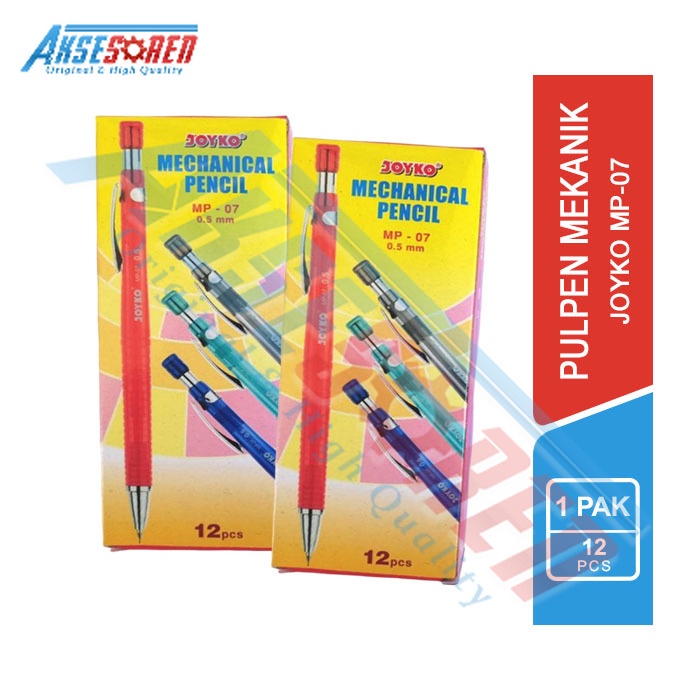 

Aksesoren Pensil Mekanik [Joyko MP-07] / Pencils 12 Pcs / Pencil / Alat Tulis Gambar 0.5 Mm / 1 Pack Pingsil