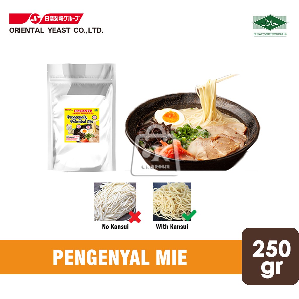 

Pengenyal Pelembut Mie Ramen / Kansui Powder AO (250 gr)
