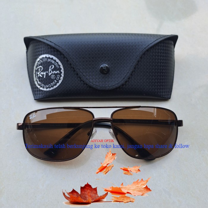 kacamata rayban rb 32 81 frame coklat kaca coklat