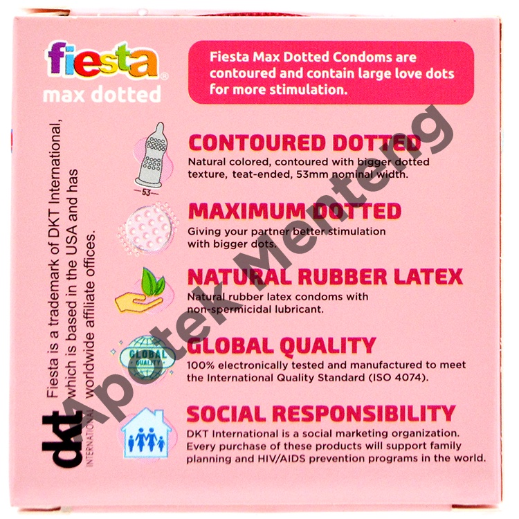 Bestbuy0404 Kondom Fiesta Max Dotted - Isi 3
