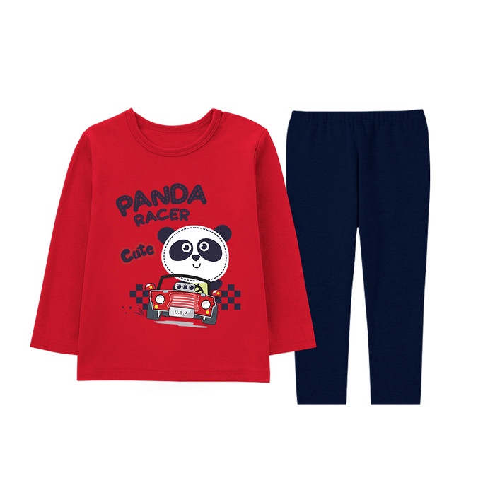 Piyama Anak Naked&Free Cute Animal Untuk Anak 2-8 Tahun Bahan Katun Naked & Free