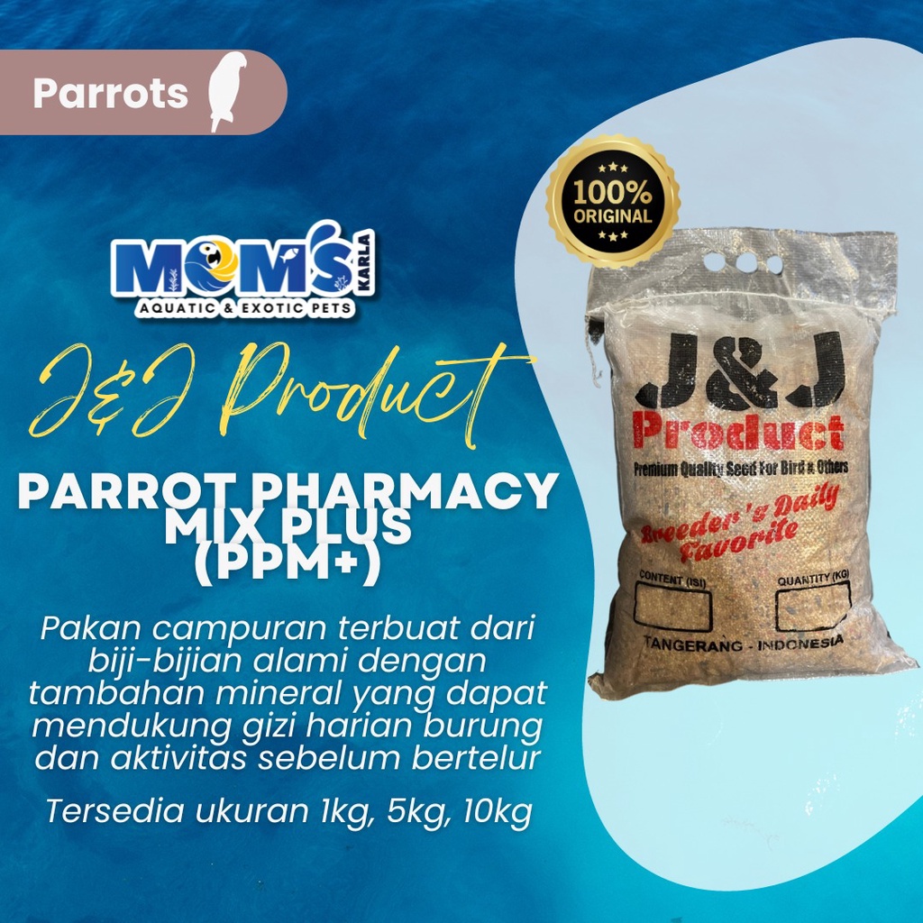 J&J PARROT PHARMACY MIX + (PPM+) 10kg
