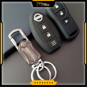 gantungan kunci remote keyless mobil nissan xtrail logo
