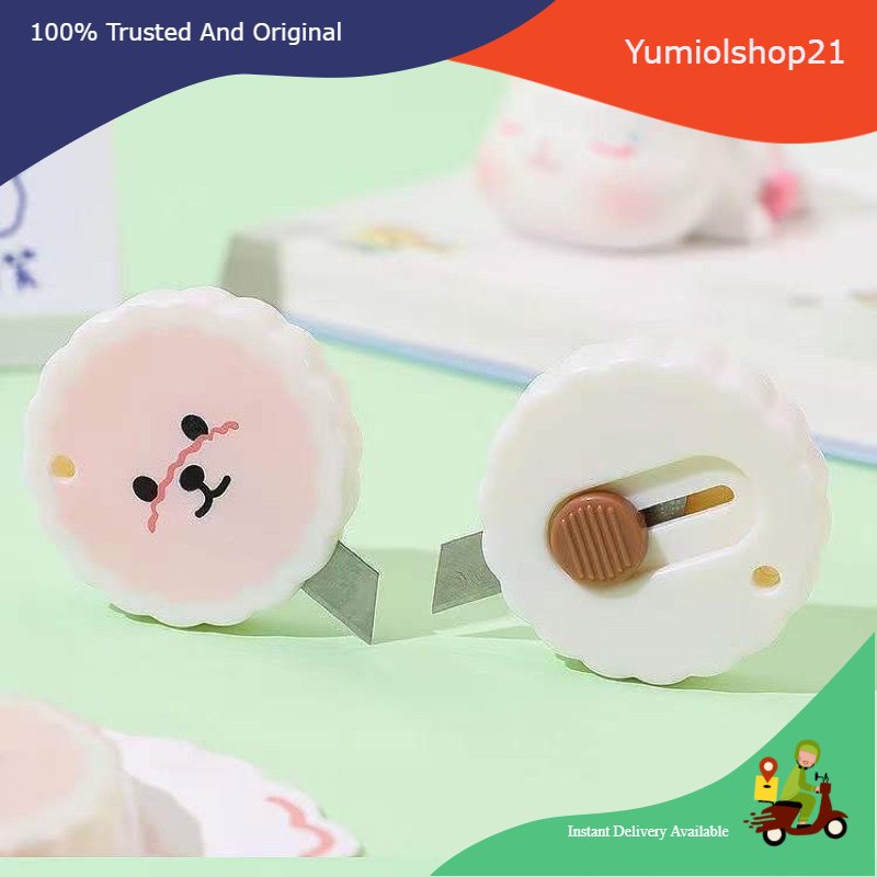 

(New) Pisau Cutter Beruang Mini Lucu/ Mini Cutter Pemotong Kertas Mini Portable/ Cutter Awan Unboxing Paket