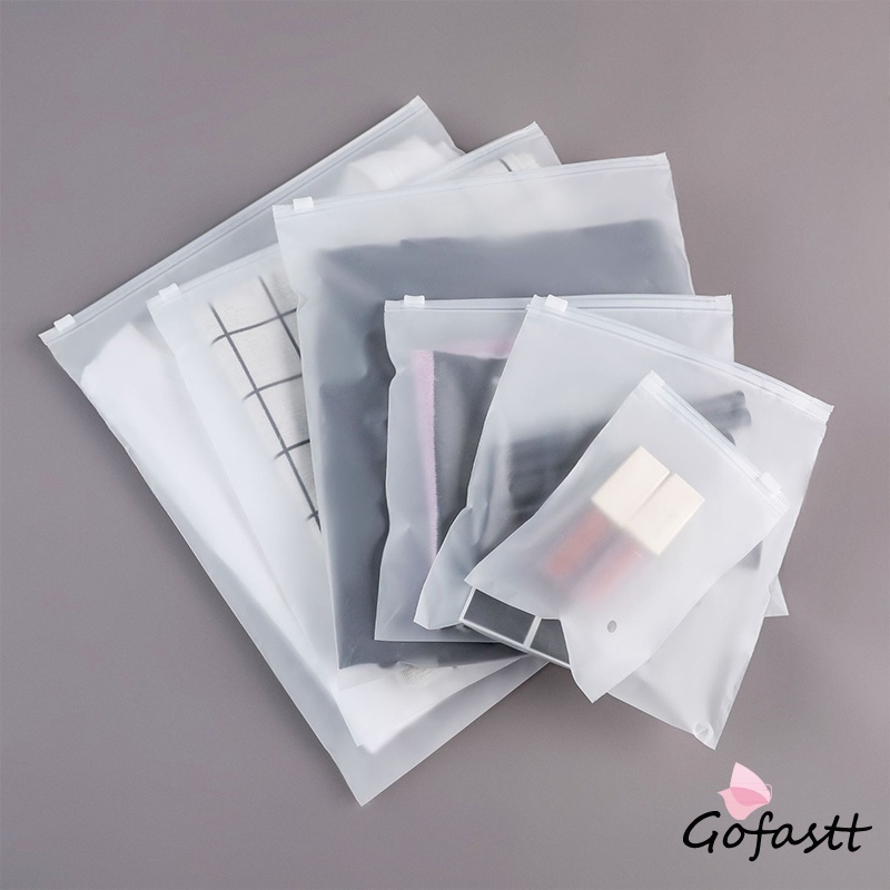 

Tas Ritsleting Buram Tas Penyimpanan Transparan Tas Kemasan Pakaian Tas Kemasan Plastik Bra-G