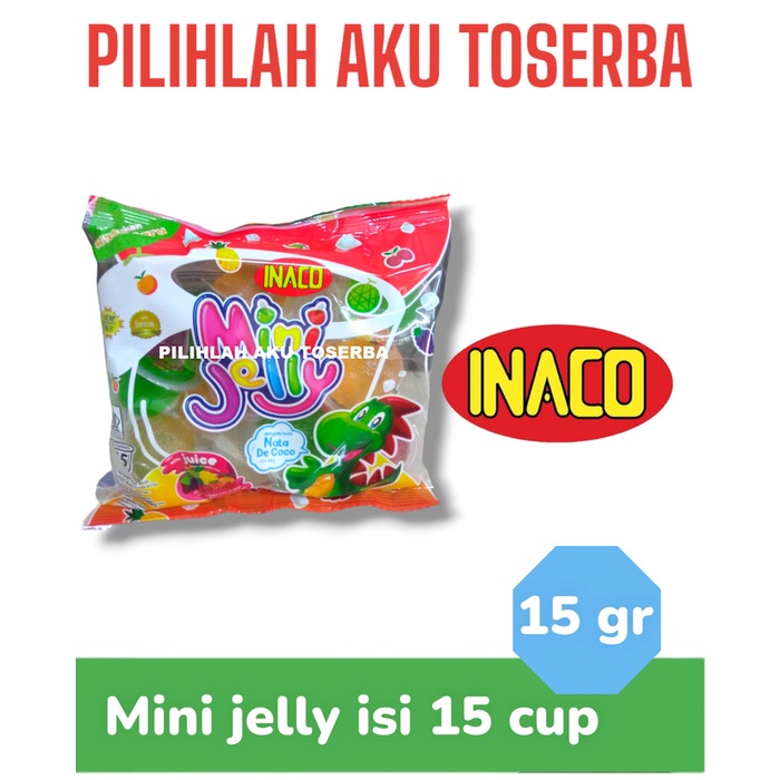 

RB INACO Mini Jelly isi 15 cups - ( HARGA 1 DUS ISI 24 BUNGKUS )
