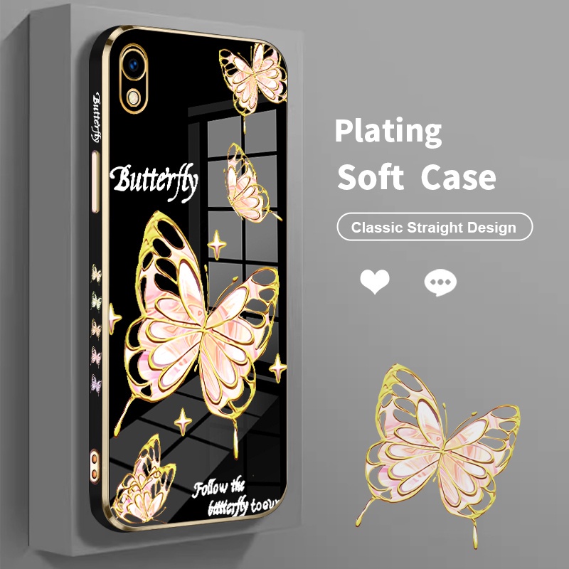 6D Plated Case Soft Casing hp untuk Vivo Y91c Y91 Y91i Y90 case hp Y93 Y93s vivi Y95 vovo vivoY91C v