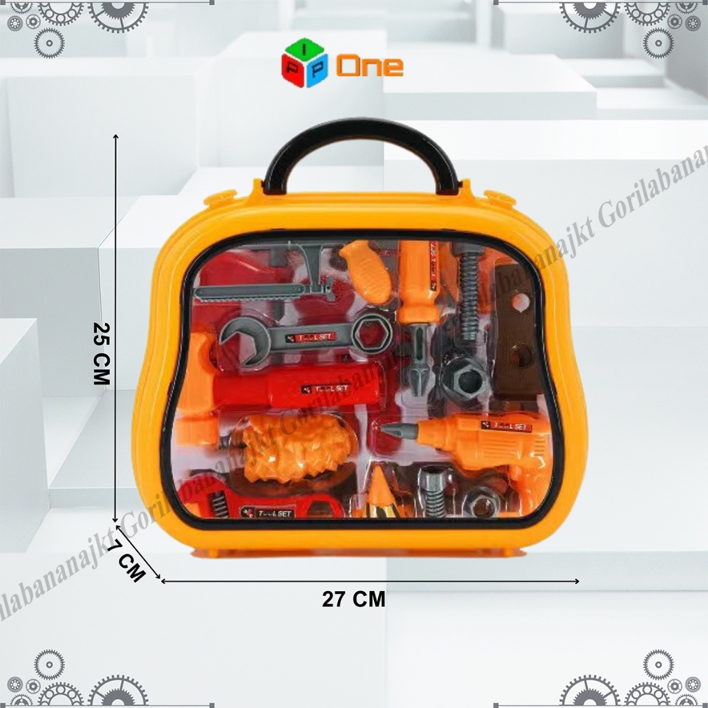 ToolBox Tools set toys alat perkakas obeng Engineering Tool Box Anak laki-laki mainan perkakas