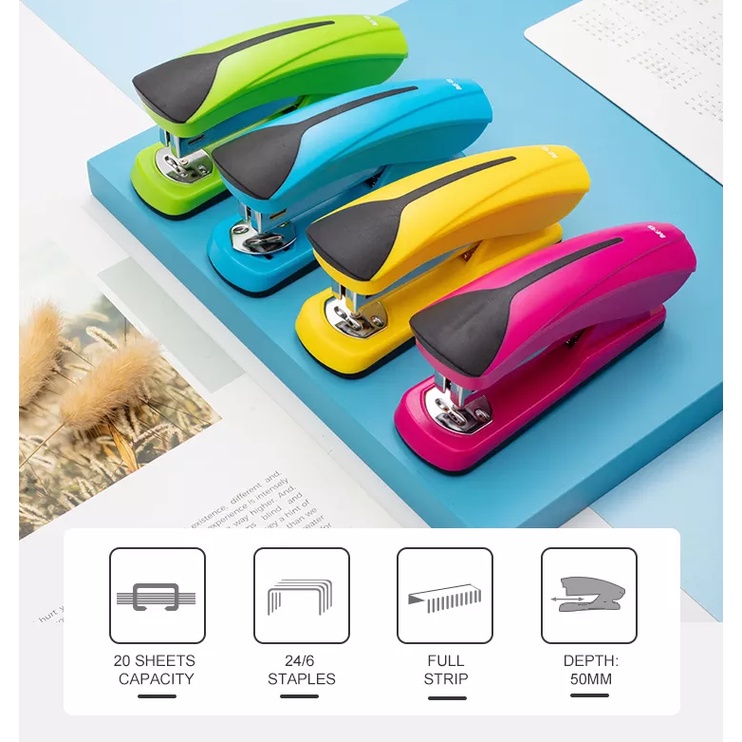 

M&G Colorful 24/6 Stapler Staples Jepretan Hekter Anti Karat Durable Dual-Color Injection 2 Warna - ABS92664